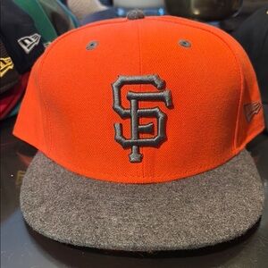 San Francisco Giants Orange and Gray Wool Cap.  Fitted 8
